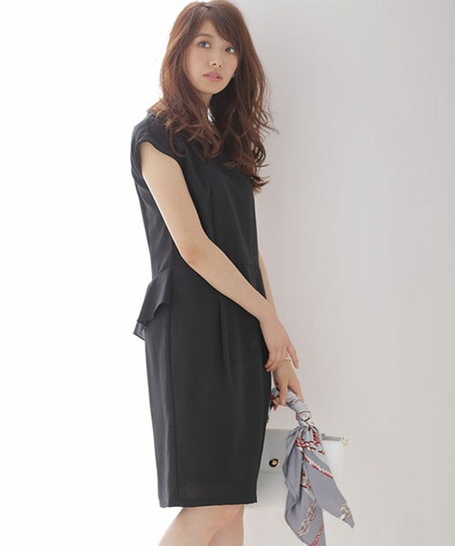 nano・universe バックフリルIラインワンピース