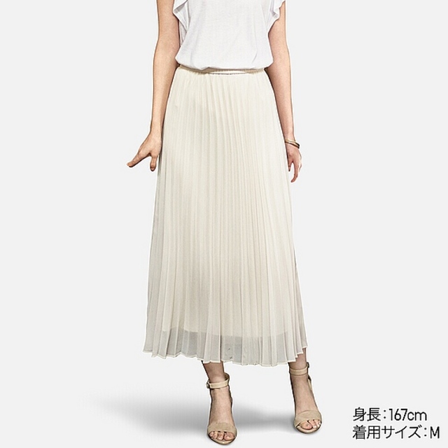 【UNIQLO】シフォンプリーツスカート