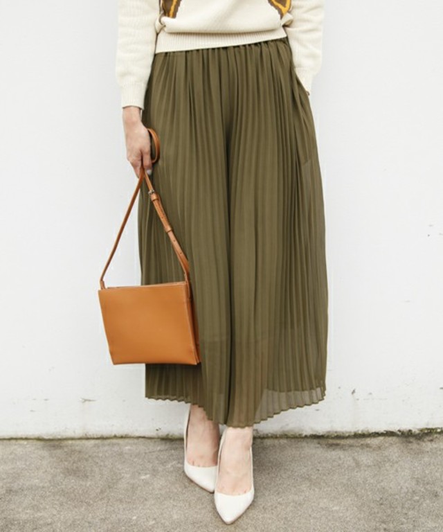 STUDIOUS 【Dc】リラックスプリーツパンツ