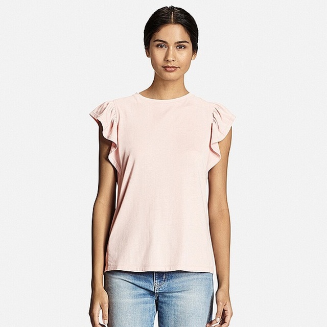 フリルスリーブT（半袖）