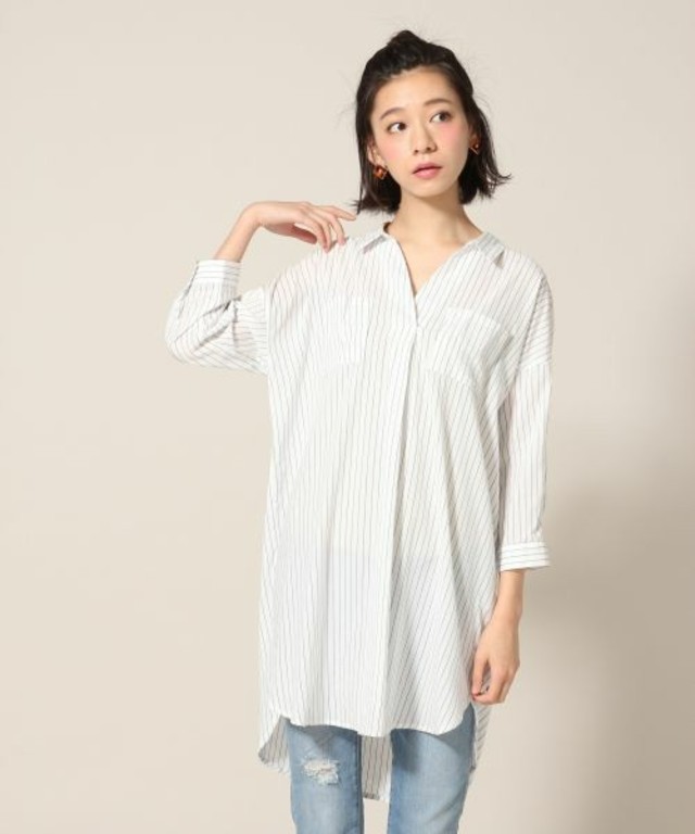 LOWRYS FARM スキッパーシャツワンピース