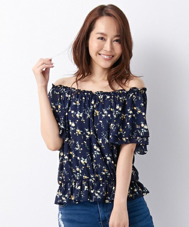 INGNI 小花柄ＪＺオフショルダー/トップス-2016ＳＳ-