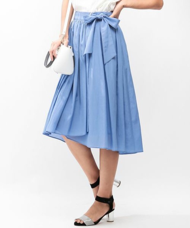 ROPE' 【セットアップ対応】タイプライターラップギャザースカート