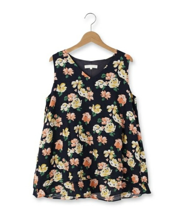 grove 裾レイヤード風チュニックブラウス