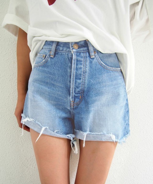 Ungrid 【Ca】ロールアップショートデニム