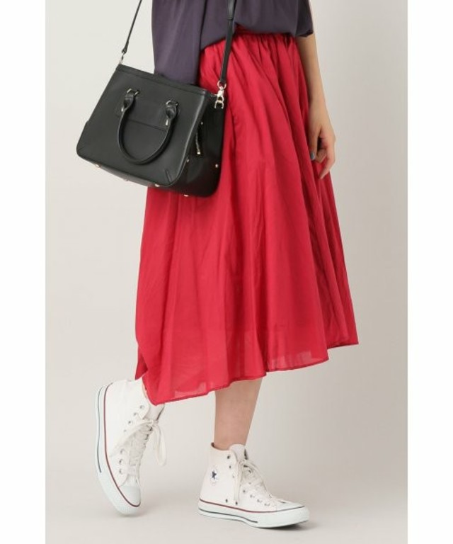 SLOBE IENA ボイルギャザースカート