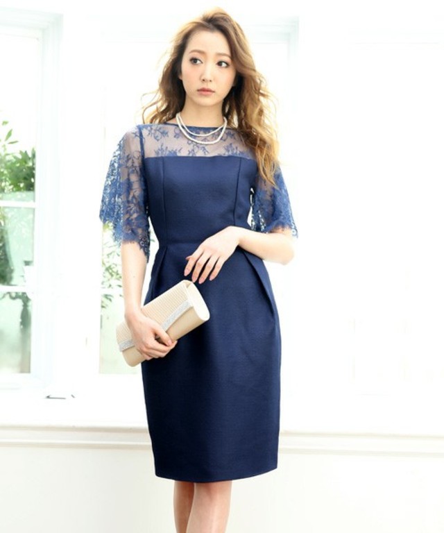 DRESS LAB　大人上品レースパーティードレス