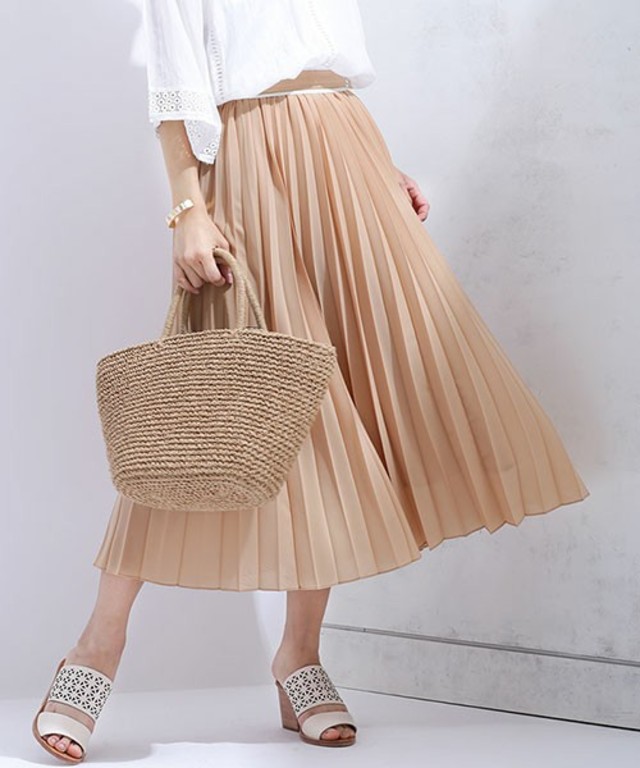 nano・universe REプリーツスカート