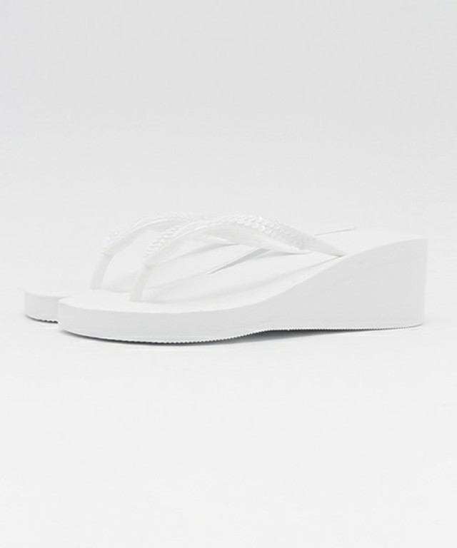 三愛水着　厚底スパンコールビーチサンダル