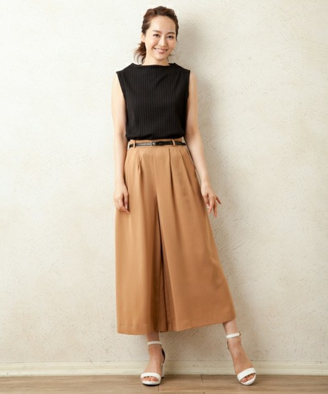 INGNI ベルト付トロミ/スカンツ