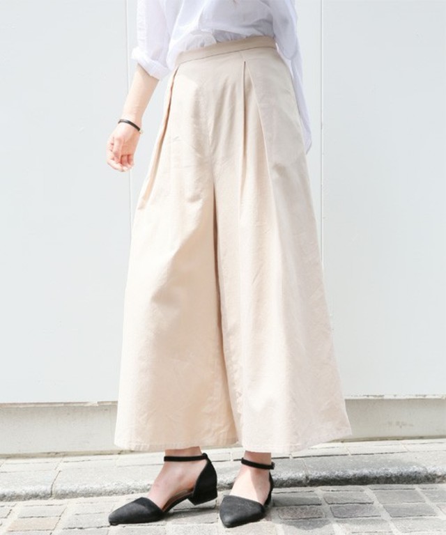 LOWRYS FARM ワイドタックスカンツ