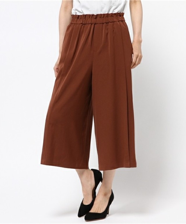 ワイドクロップドパンツ