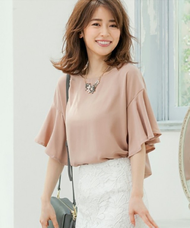 Color フリルブラウス