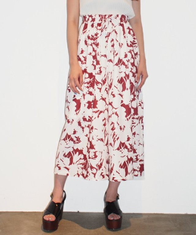 MURUA シルエットフラワースカンツ