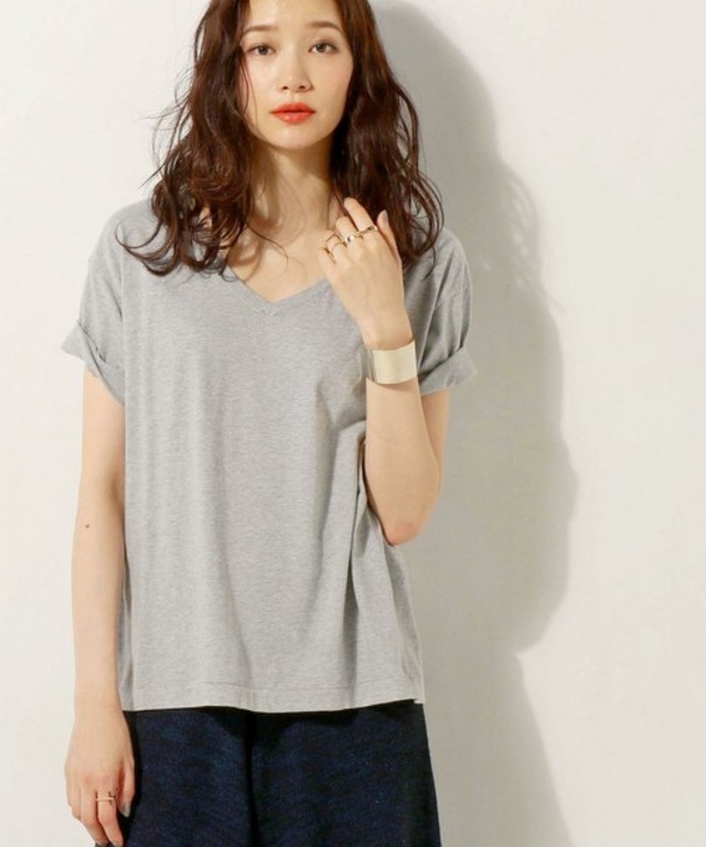 UNITED ARROWS UWBT C Vネック ショートスリーブ カットソー