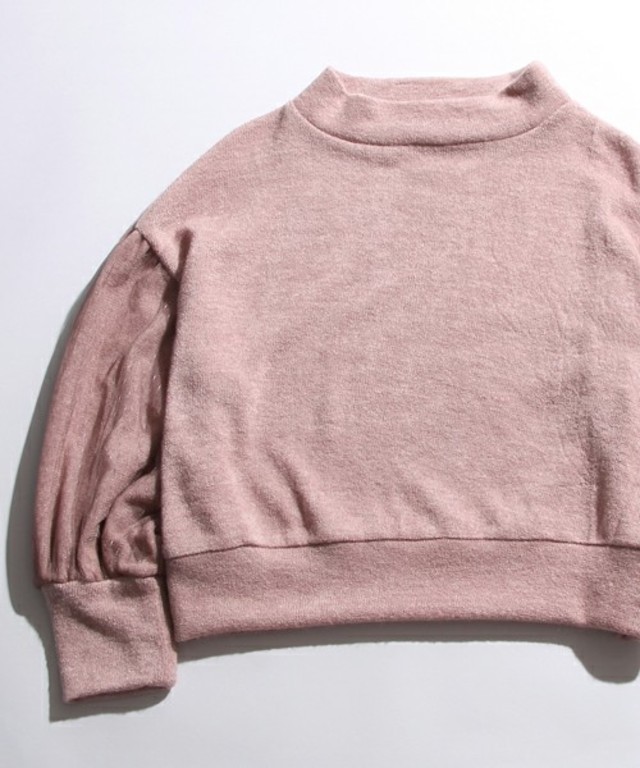 WEGO　チュールボリュームスリーブプルオーバー