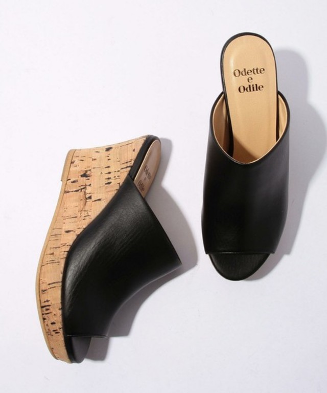 Odette e Odile　O ウェッジミュール サンダル80