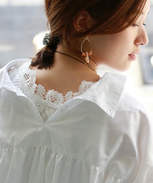 REAL CUBE ＵＶ99%CUT! 極上しなやか素材コットンモダールバックレースタンクトップ