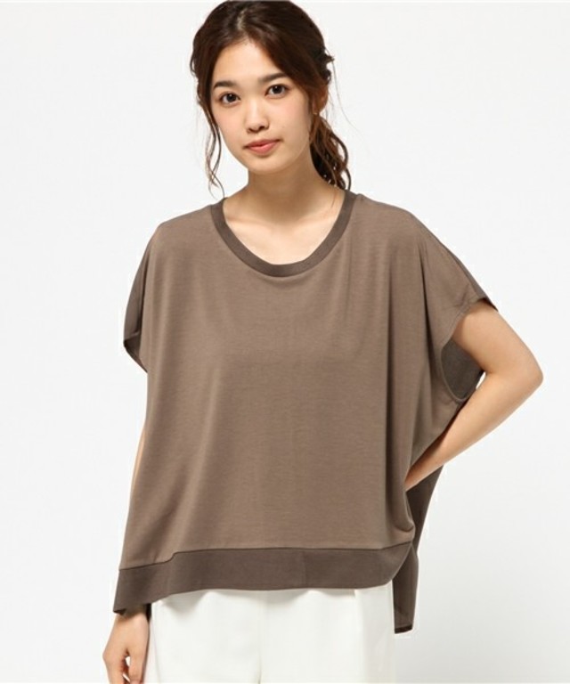 le.coeur blanc 異素材接ぎプルオーバー