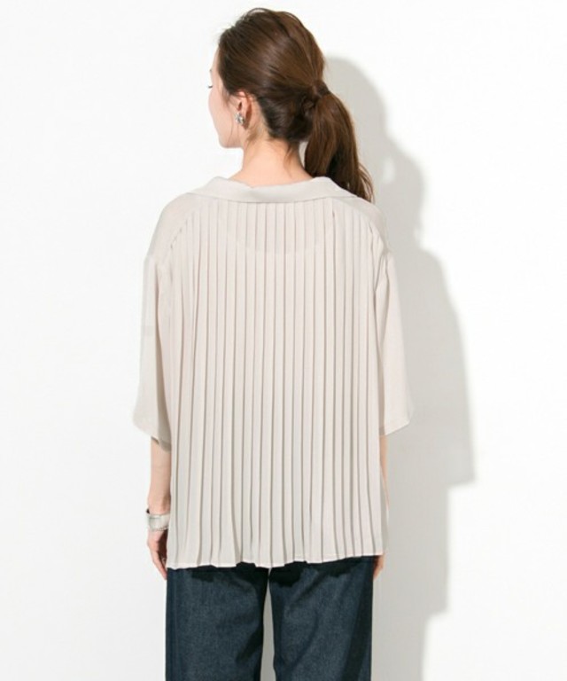 URBAN RESEARCH UR BACKプリーツパジャマ風シャツ