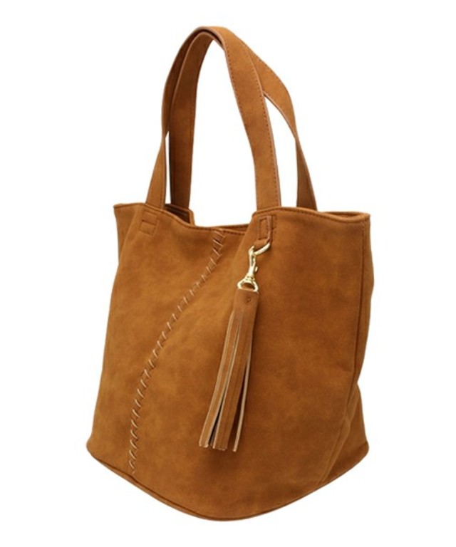 URBAN RESEARCH Sonny Label ポリスエード×かがりステッチミニトート