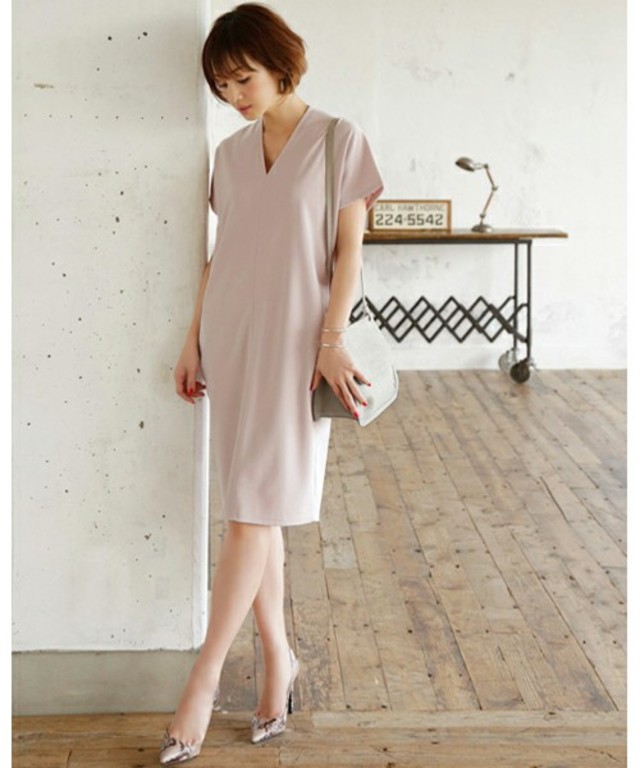 STYLE DELI 半袖サマーリラックスVネックワンピース