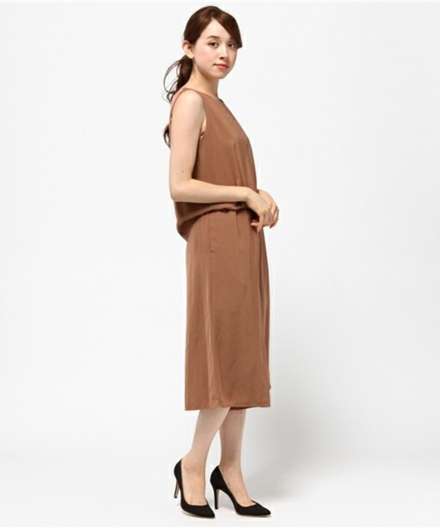 ソフトツイルセットアップ風オールインワン