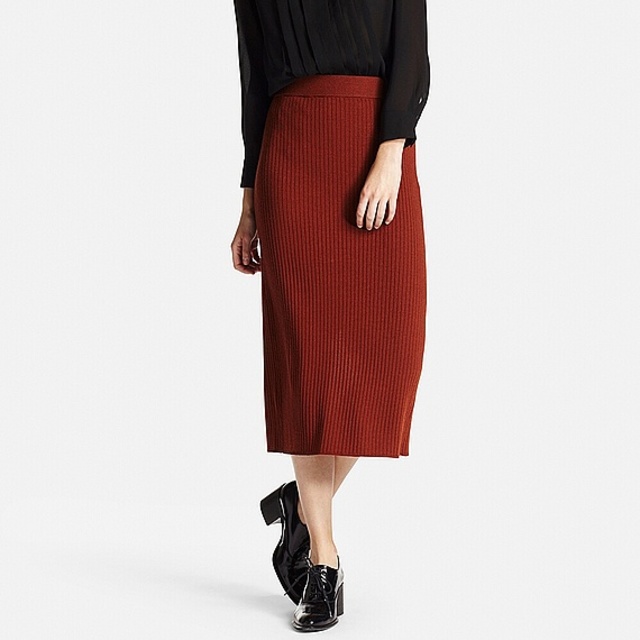 メリノブレンドリブスカート