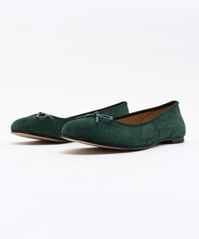 【低反発スポンジ入り】スエードバレエシューズ