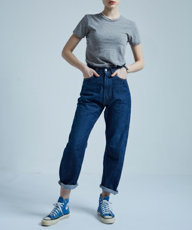 ⑥THE SHINZONE ハイウエストデニムパンツ