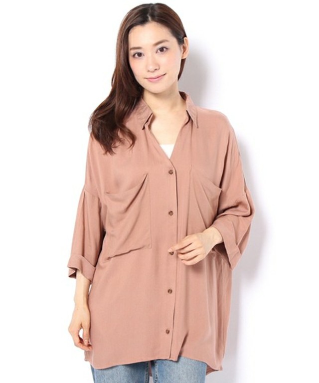 who's who Chico スキッパーミリタリーシャツ