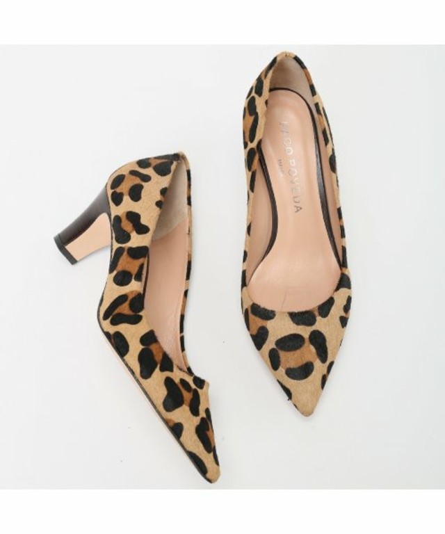 PACO POVEDA レオパードパンプス