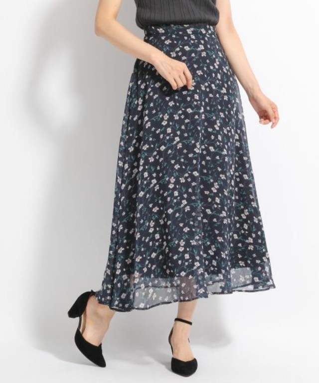 apart by lowrys ダークフラワーAラインスカート