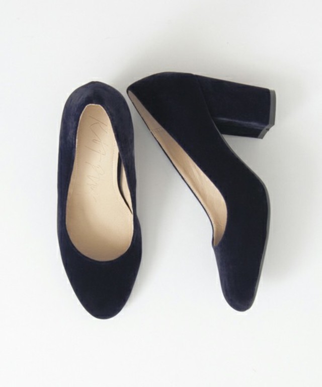 KBF+ ベロアフトヒールパンプス