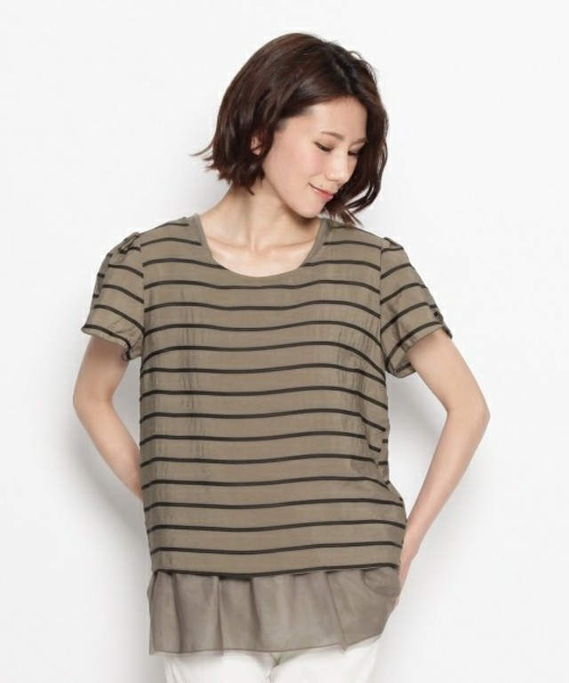 grove 刺子Wボーダーセットプルオーバー