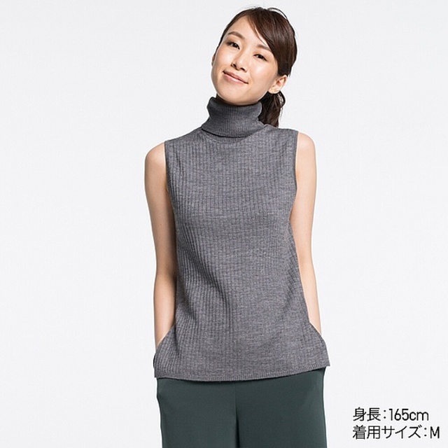 メリノブレンドリブタートルネックセーター（5色）