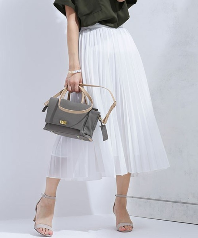 nano・universe REプリーツスカート