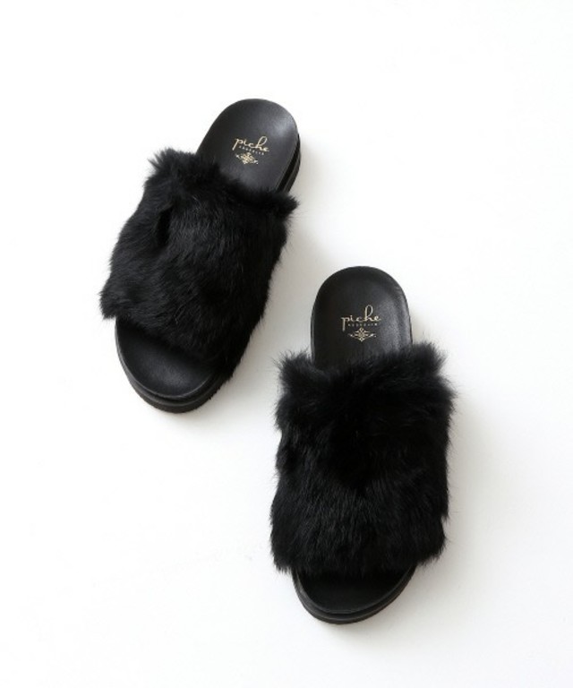 Piche abahouse　ファーサンダル