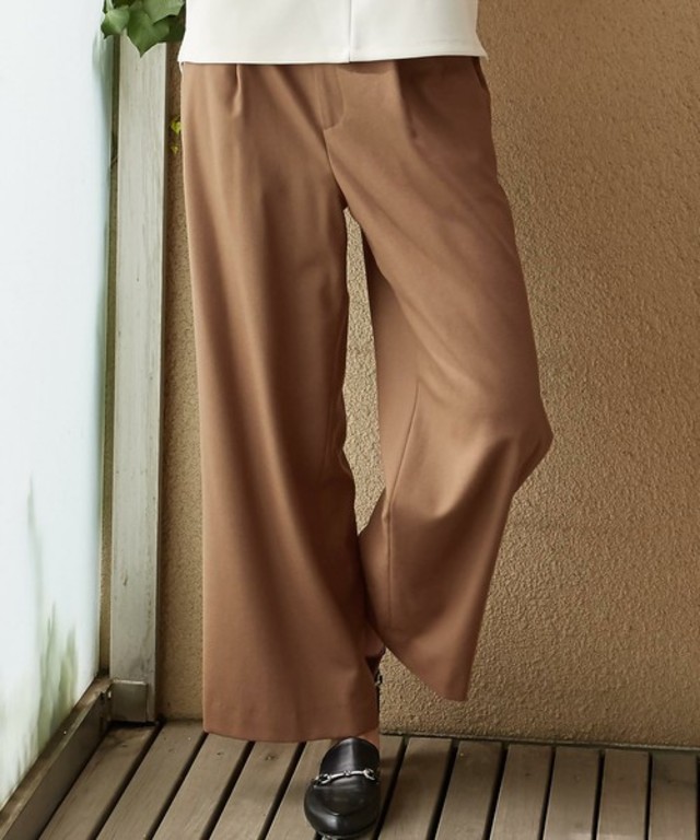 green label relaxing KC W/PU SAXO ワイドパンツ