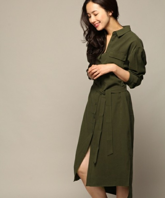 ユルマキシシャツワンピース