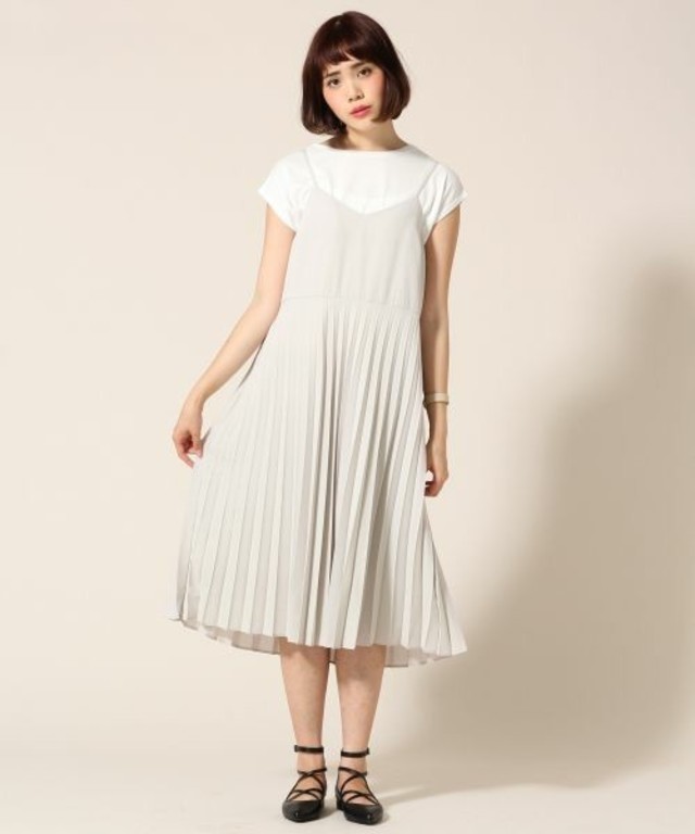 LOWRYS FARM 4WAYキャミプリーツワンピース　728705