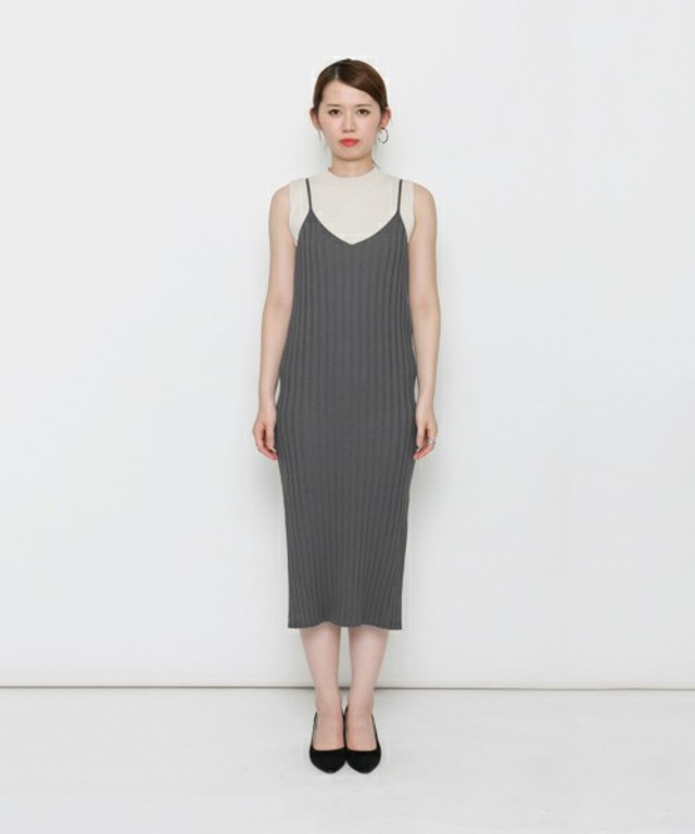 SENSE OF PLACE by URBAN RESEARCH リブニットキャミワンピース