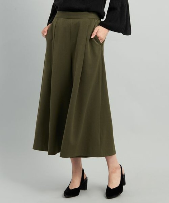 ViS ワンタックガウチョパンツ