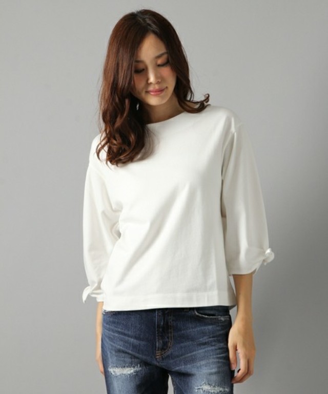 BAYFLOW／リボンスリーブプルオーバー