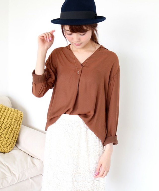 N.（N. Natural Beauty Basic） ビエラスキッパーブラウス