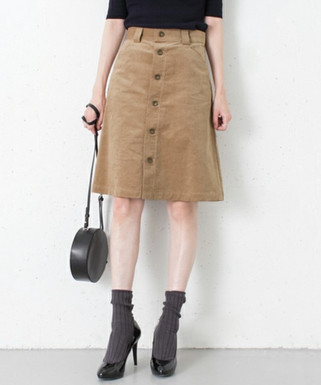 URBAN RESEARCH UR コーデュロイAラインスカート