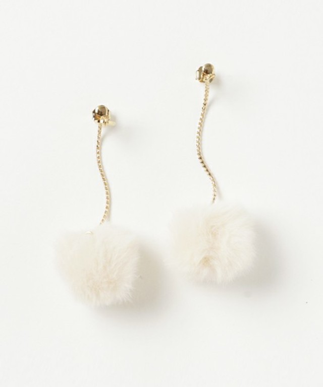 snidel フェイクファーピアス