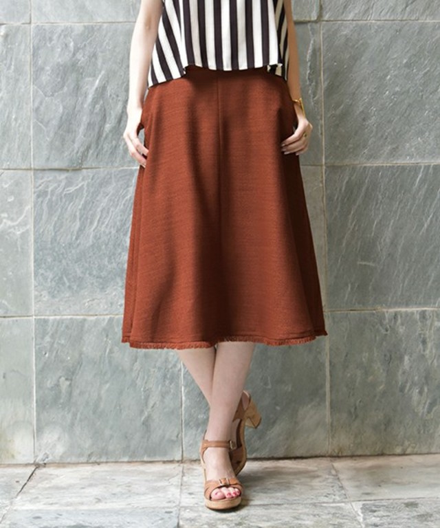 カラミフリンジスカート