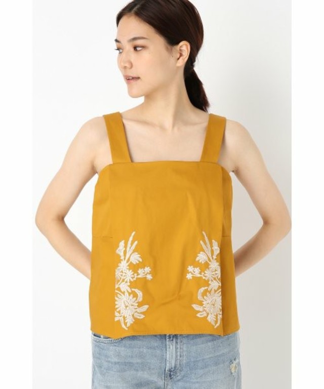 コットンクロスシシュウブラウス