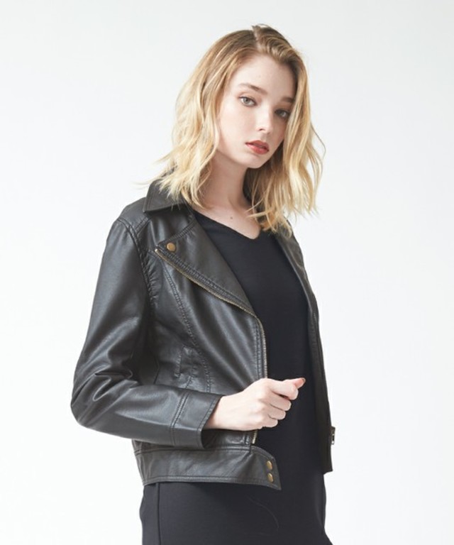 ダブルライダース合皮ジャケット